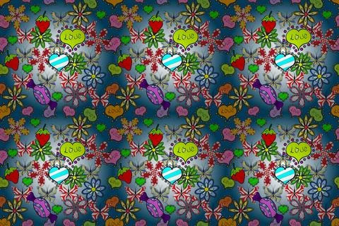 Interesting super cute abstract and nice picture Stock Illustration