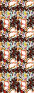 Interesting super cute abstract and nice picture 库存插图