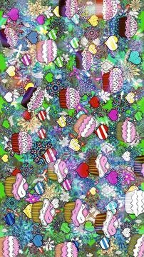 Interesting super cute abstract and nice picture Stock Illustration