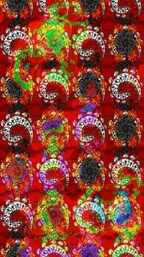 Interesting super cute abstract and nice picture Illustrazione stock