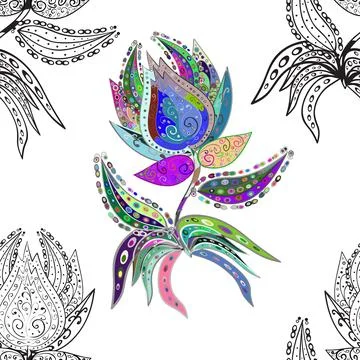 Interesting super nice abstract and cute picture Stock Illustration