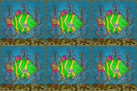 Interesting super nice abstract and cute picture イラスト素材