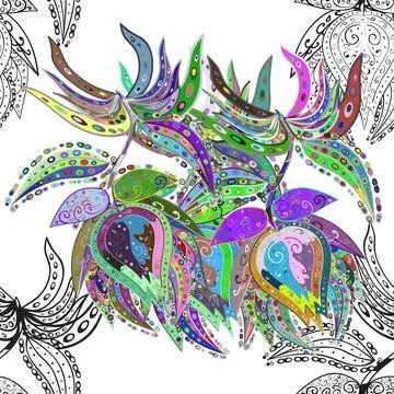 Interesting super nice abstract and cute picture 스톡 일러스트