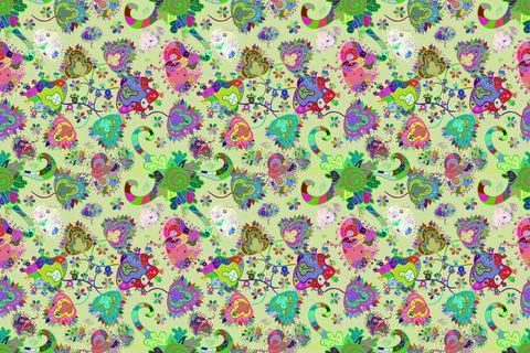 Interesting super nice abstract and cute picture Stock Illustration