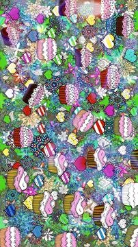 Interesting super nice abstract and cute picture Stock Illustration