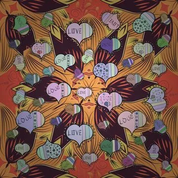 Interesting super nice abstract and cute picture Illustrazione stock