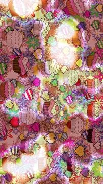 Interesting super nice abstract and cute picture Stock Illustration