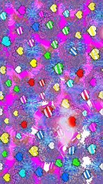 Interesting super nice abstract and cute picture Stock Illustration