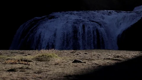 Interesting systrafoss vik Waterfall in Iceland Stock Footage 118245247