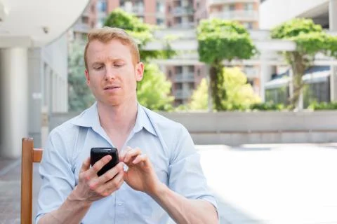Interesting text messages Stock Photos