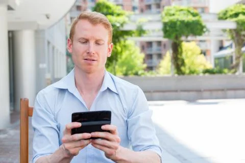 Interesting text messages Stock Photos