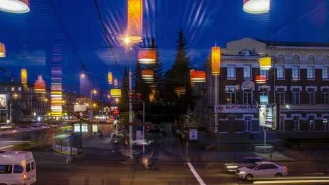 An interesting timelapse, scene and view of the cafe Stock-Footage 129501013