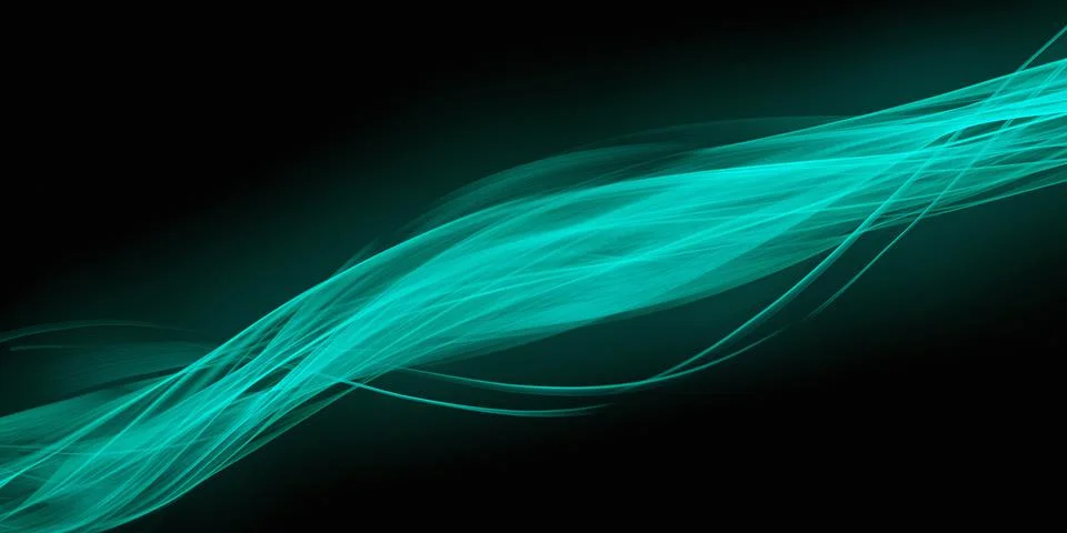 Interesting Waves Soft Light Blue Colors Abstract Modern Wallpaper Stock Illustration