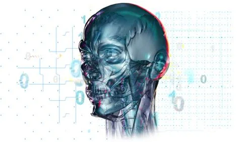 A interface 3d as medical network concept 3d Ilustração Stock
