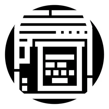 Interface of abstract digital calculator or accounting machine 스톡 일러스트