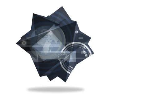 Interface on abstract screen Stock Illustration