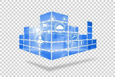 Interface on abstract screen Stockillustratie