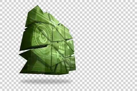 Interface on abstract screen Stock Illustration