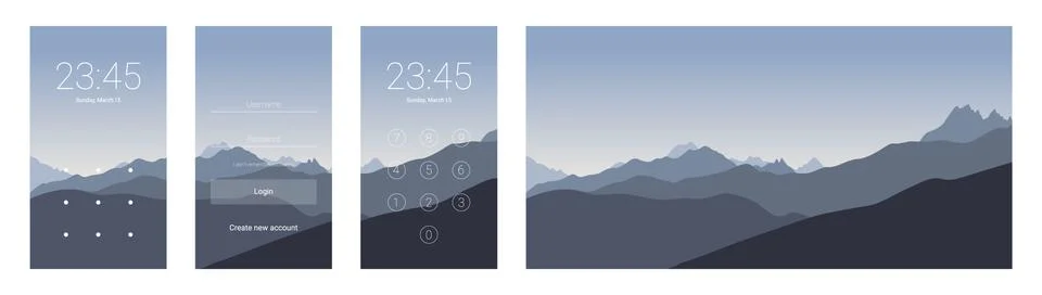 Interface and background Stock Illustration