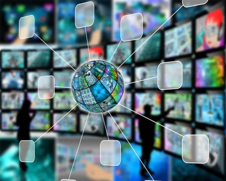 Interface and sphere Stock Illustration