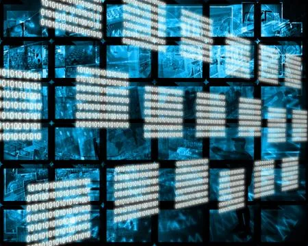 Interface binary code Stock Illustration