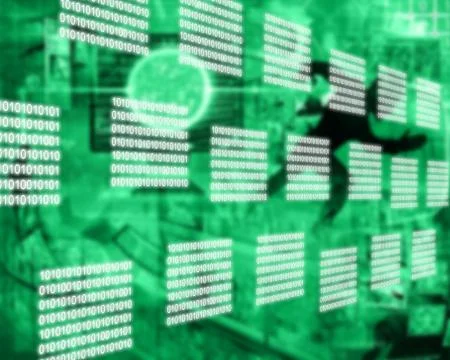 Interface binary code Stock Illustration