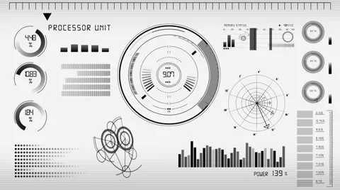 Interface black Stock Footage 47864774