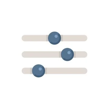 Interface buttons icon flat vector. Window frame Stock Illustration