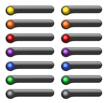 Interface buttons Stock Illustration