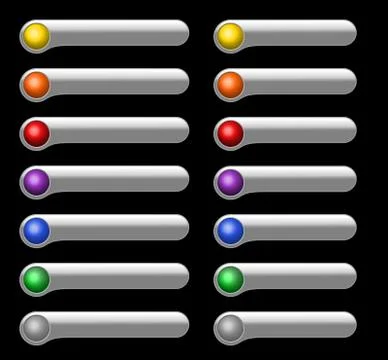 Interface buttons Illustrazione stock