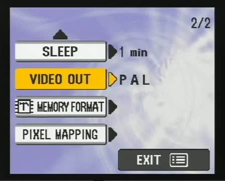 Interface - camera menu 01 Vídeos de archivo 10869168