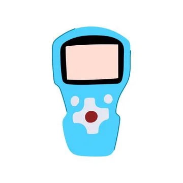 Interface car diagnostic scanner cartoon vector illustration Stock Illustration