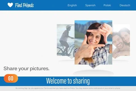 Interface of chat application 스톡 일러스트