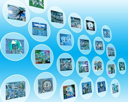 Interface of circles イラスト素材