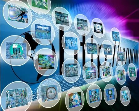 Interface of circles Stockillustratie