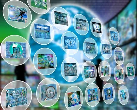 Interface of circles イラスト素材