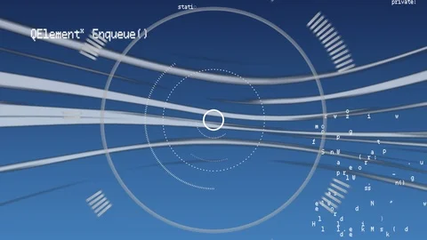 Interface codes with circle patterns Stock Footage 111506491