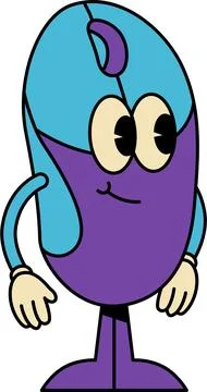 Interface Control and Computing Precision Mascot 스톡 일러스트