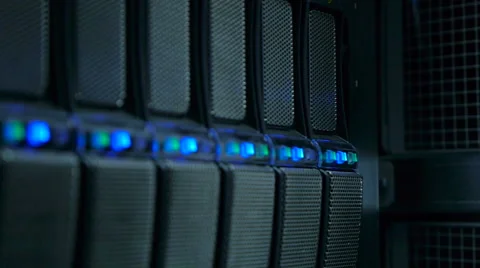 Interface Database in Render Farm Stock Footage 59831394