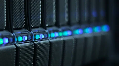 Interface Database in Render Farm Stock Footage 59831964