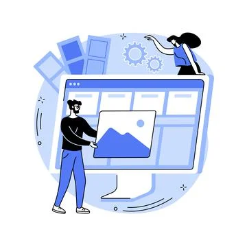 Interface design abstract concept vector illustration. 스톡 일러스트