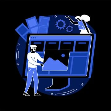 Interface design abstract concept vector illustration. 스톡 일러스트