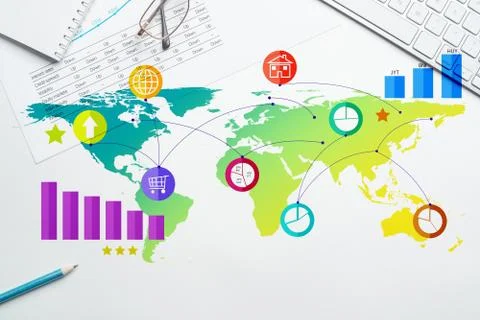 Interface design for mobile and web application Stock Illustration