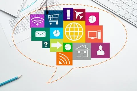 Interface design for mobile and web application Illustrazione stock