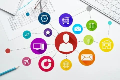 Interface design for mobile and web application Illustrazione stock