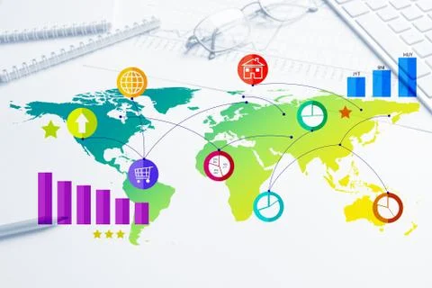 Interface design for mobile and web application 库存照片