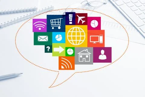Interface design for mobile and web application 库存照片