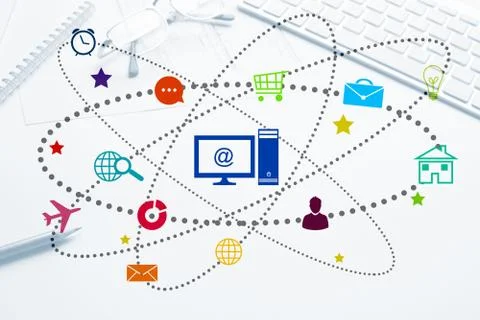 Interface design for mobile and web application 库存照片