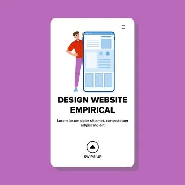 Interface design website empirical vector Stock Illustration