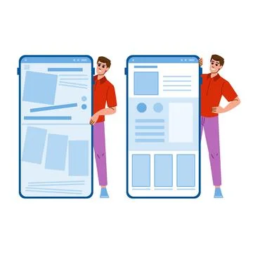 Interface empirical design website vector 스톡 일러스트
